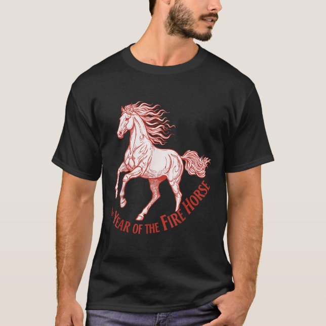 T-shirt The Year Of The Fire Horse 2026 Celebration  (Devant)