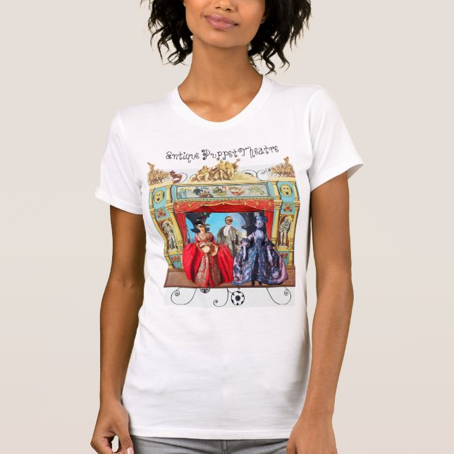 T-SHIRT THÉÂTRE À PUPPET ANTIQUES, PUPPETS EN MASQUÉRADE (Devant)