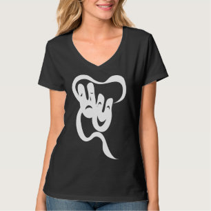 T-shirt Théâtre Comédie Tragédie Hanes Nano V-Neck T-S