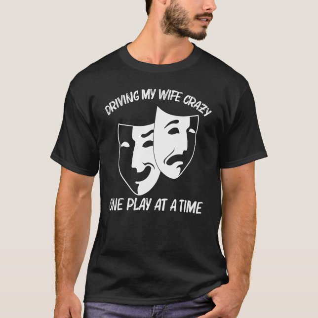 T-shirt Théâtre cool Pour Hommes Papa Drama Acteur Comédie (Devant)
