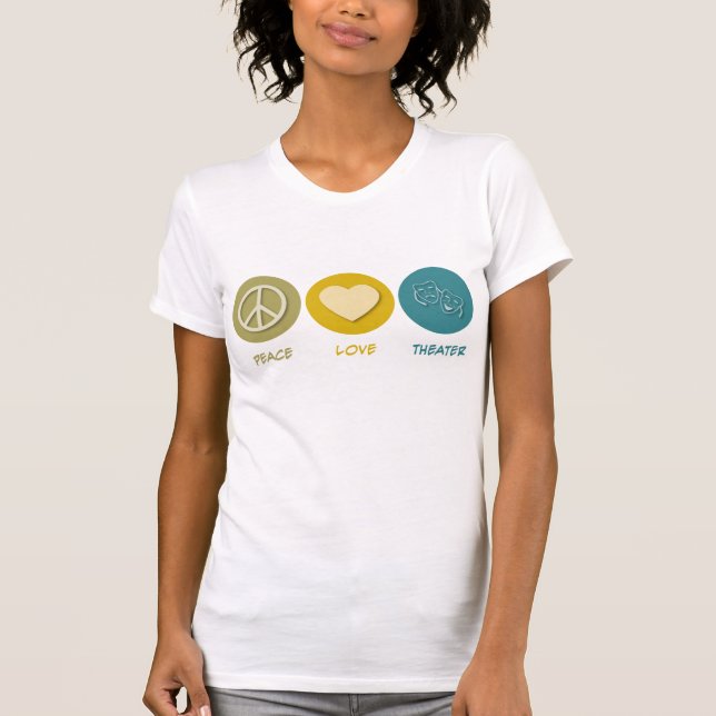 T-shirt Théâtre d'amour de paix (Devant)