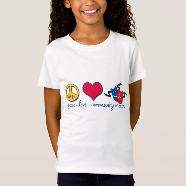 T-Shirt Théâtre de la Communauté d'amour de paix (Devant)