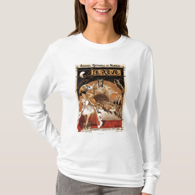 T-shirt Théatre de l'opéra de représentation de Le Reve (Devant)