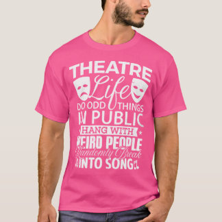 T-shirt Théâtre de musique Shirt Théâtre Lover Drama Club 
