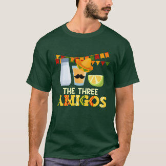 T-shirt Théâtre de trois amis équilatéraux Boisson rétro