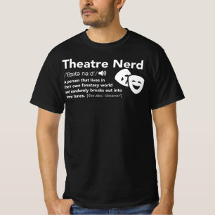 T-shirt Théâtre Définition Nerd Théâtre Répétition dramati