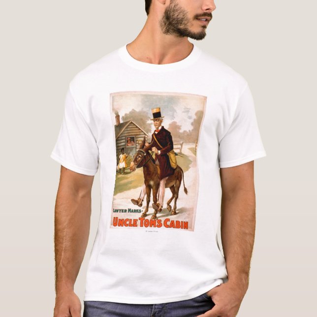 T-shirt Théâtre d'homme et d'âne de cabine d'oncle Tom (Devant)