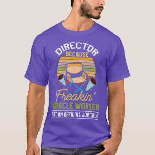 T-shirt Theatre Director Shirt Vintage Funny Film Gift