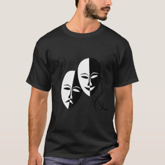 T-shirt Théâtre dramatique Masques Comédie et tragédie 3