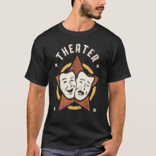 T-shirt Théâtre dramatique Vintage Retro Classic
