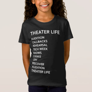 T-Shirt Théâtre drôle de Broadway de côté jardin de côté