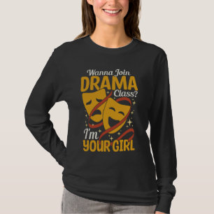 T-shirt Théâtre Enseignant Drama Manager Masque Acteur Dra
