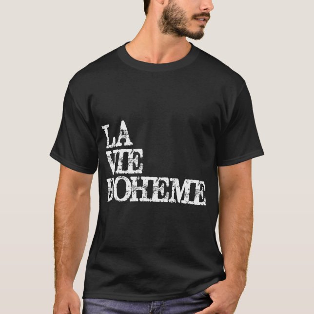T-shirt Théâtre La Vie Boheme Acteur & Ager (Devant)