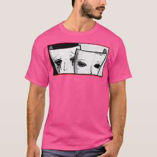 T-shirt Théâtre Masque Soft Grunge Drame Comédie Et Tragéd