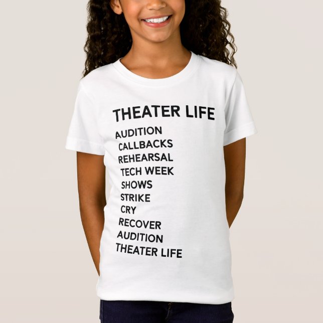 T-Shirt Théâtre musical de Broadway de drame drôle de la (Devant)