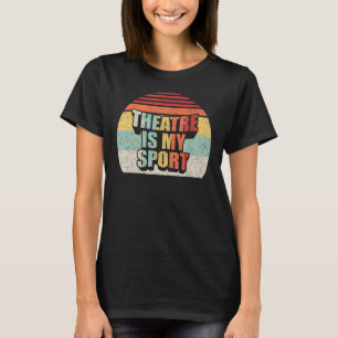 T-shirt Théâtre vintage Rétro Acteur Théâtre Musical Est M
