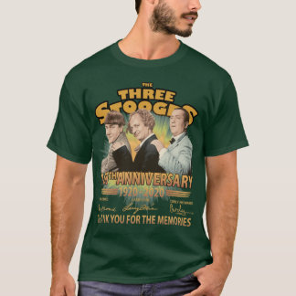 T-shirt Thehree Stooges 100th Anniversary 1920 2020 Signat