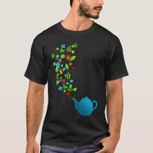 T-shirt Théière Jardin de Fleurs