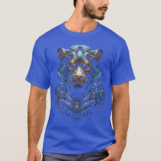 T-shirt Thème artistique rétro de l'animal tigre