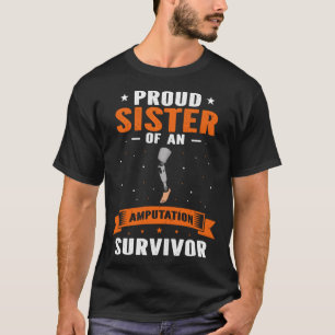 T-shirt Thème Bionique Jambe et Amputation Survivant Thème