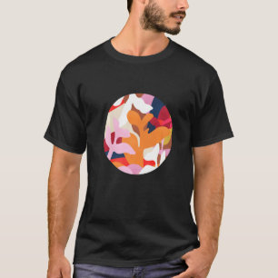 T-shirt Thème Botanique Vivid Couleurs Belle Abstraite Ar