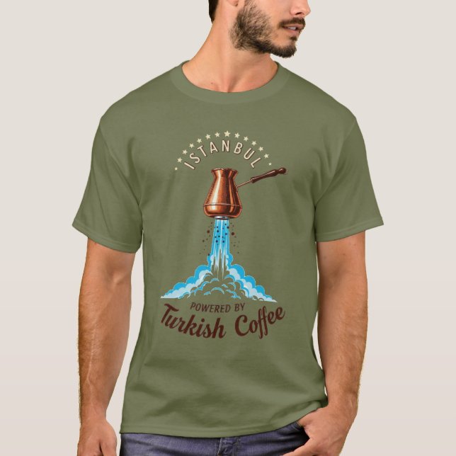 T-shirt Thème café turc d'Istanbul (Devant)