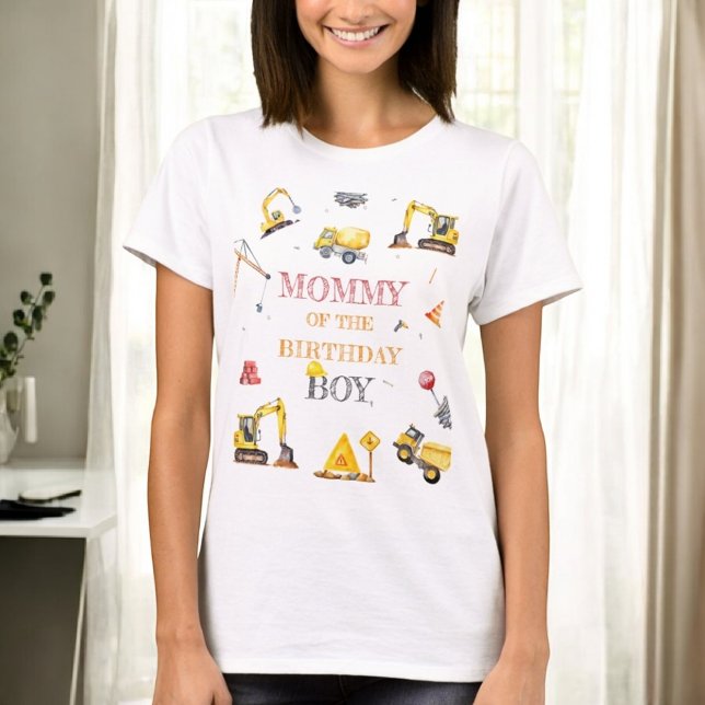 T-shirt Thème Camion de Construction Garçon Anniversaire M (Créateur téléchargé)