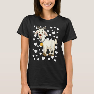 T-shirt Thème Chèvre Bébé Garçon Bleu Nursery Salle Coeur