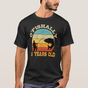 T-shirt Thème d'anniversaire de pêche O'Fishally 15 ans Pa