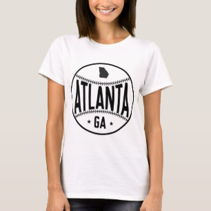 T-shirt Thème de baseball Atlanta