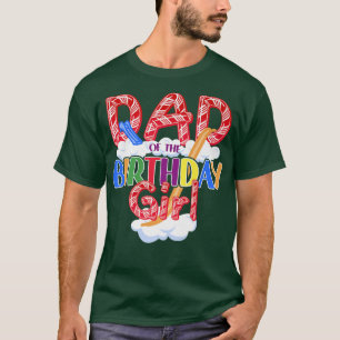 T-shirt Thème de bonbons Papa de la fille d'anniversaire13