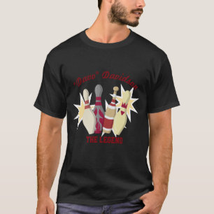 T-shirt Thème de Bowling vintage