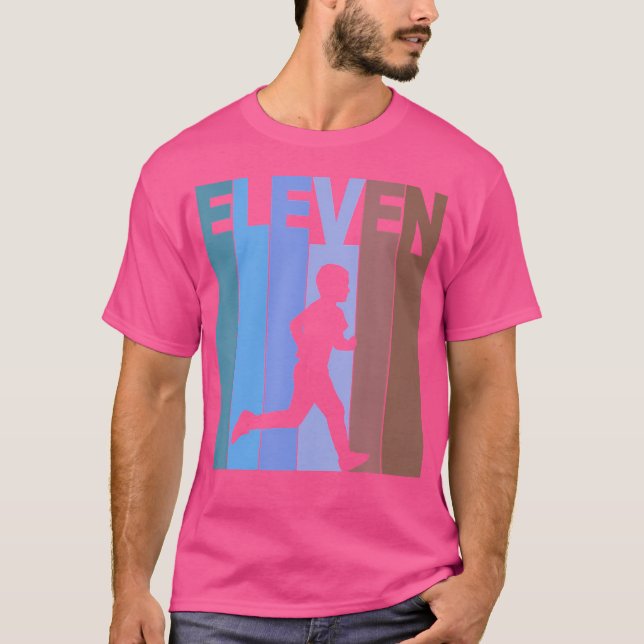 T-shirt Thème de course pour 11e anniversaire Coureur de 1 (Devant)