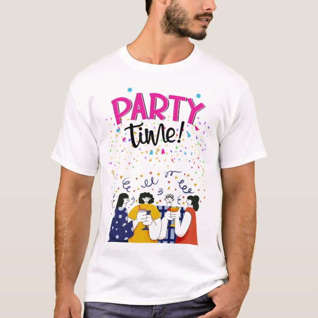 T-shirt Thème de fête (Devant)