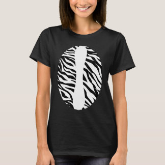 T-shirt Thème de fête de la jungle impression zèbre Zoo An