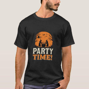 T-shirt Thème de fête d'Halloween Sorcière Chaudron Design
