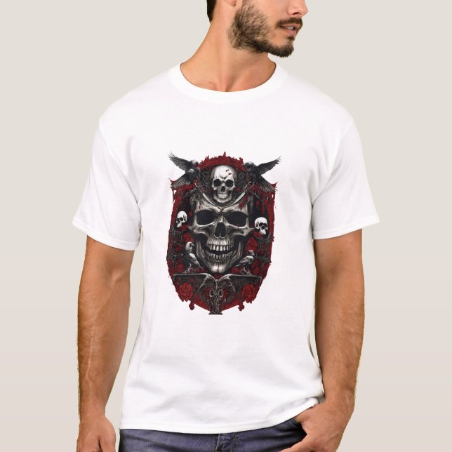 T-shirt Thème de la mort mentale dans (Devant)