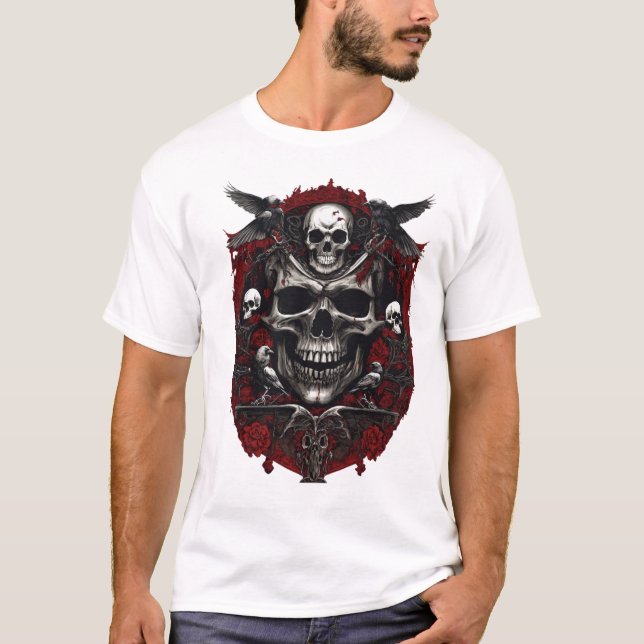 T-shirt Thème de la mort mentale dans (Devant)