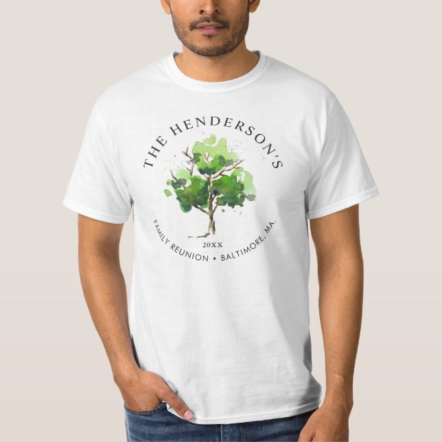 T-shirt Thème de l'arbre généalogique| Réunion familiale (Devant)