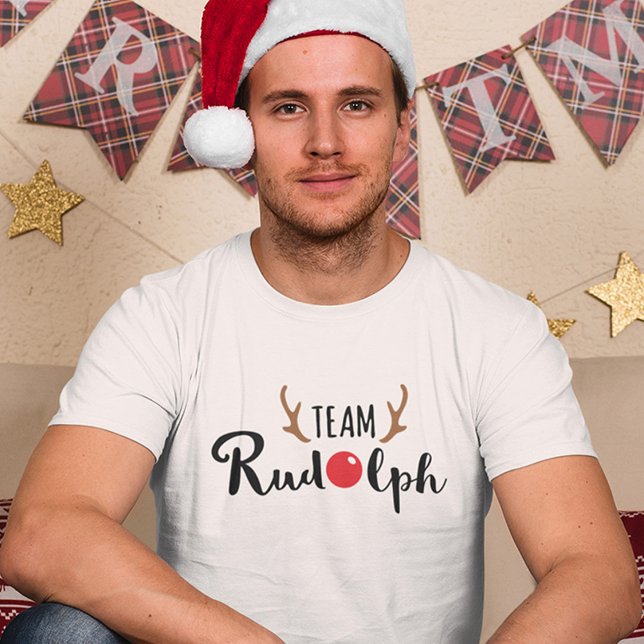 T-shirt Thème de Noël de l'équipe Rudolph (Créateur téléchargé)