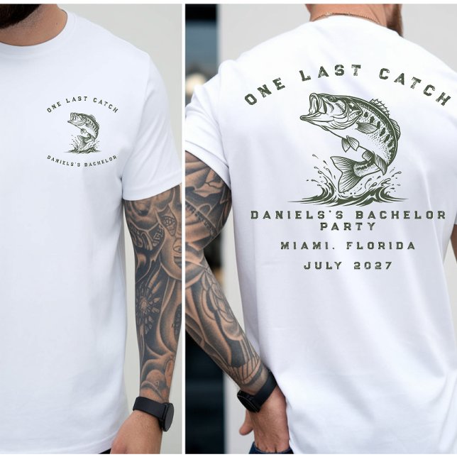 T-shirt Thème de pêche Enterrement de vie de garçon de pêc (Créateur téléchargé)