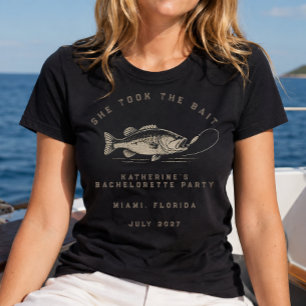T-shirt Thème de pêche Party de Bachelorette de pêche pers