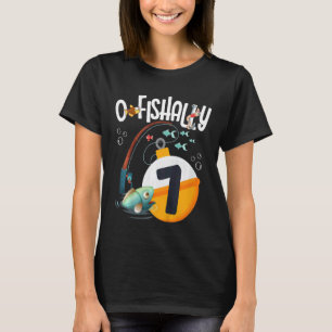 T-shirt Thème de pêche pour les 7 ans des garçons et des f