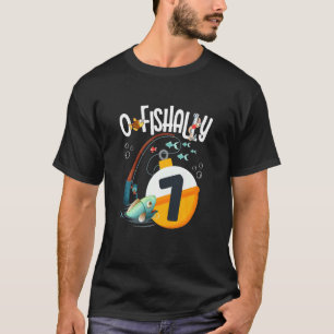 T-shirt Thème de pêche pour les 7 ans pour garçons et fill