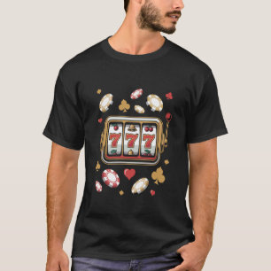 T-shirt Thème de plaisir de jeu de machines à sous Jackpot