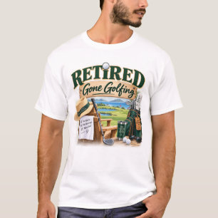 T-shirt Thème de retraite de golf pour golfeur Drôle