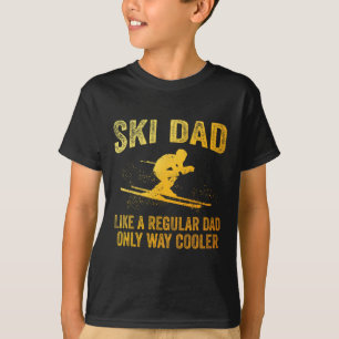 T-shirt Thème de ski drôle pour papa hommes skieur de mont