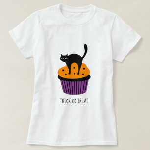T-shirt Thème d'Halloween au chat noir