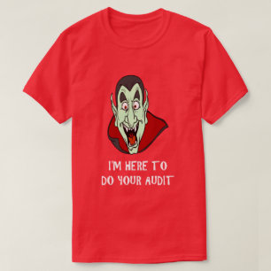 T-shirt Thème fiscal amusant Chemise Vampire Face IRS Humo