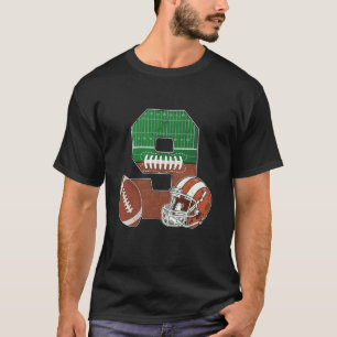 T-shirt Thème Football pour 9ème Anniversaire Garçon 9 Ans